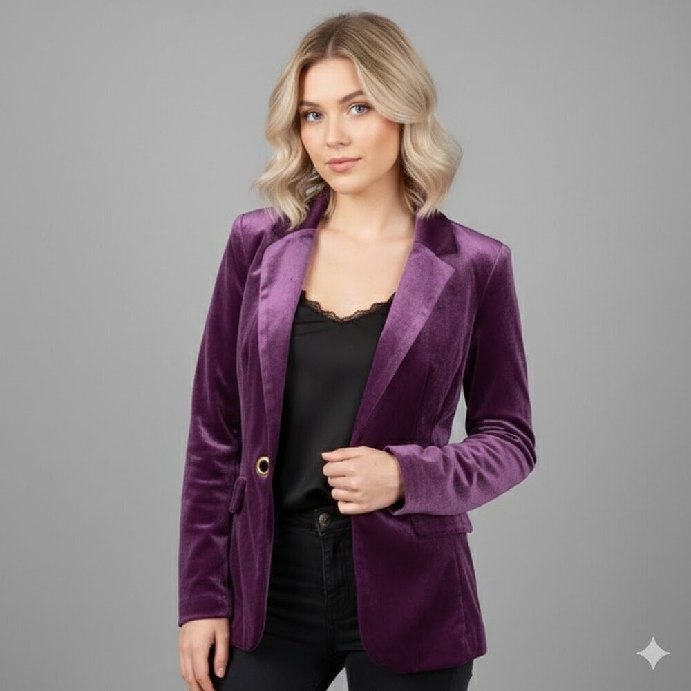 Velvet Purple Women's Blazer